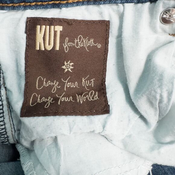 Kut From The Kloth Straight Leg Medium Wash Jeans Womens 14 ALTERED 28" Inseam - Picture 16 of 16